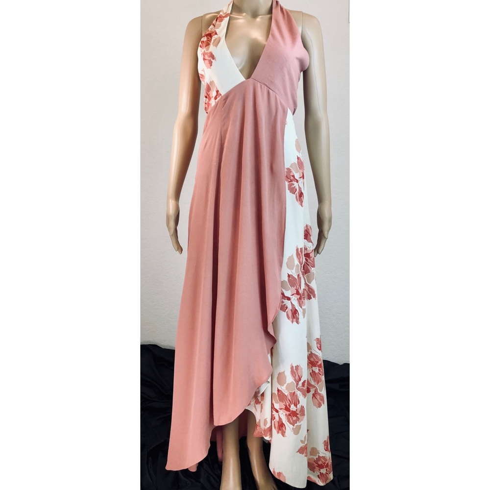 Brand new “Privacy Please” criss cross long floral dress